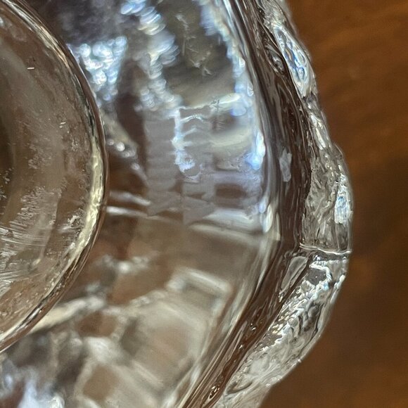 Vintage Kosta Boda Sweden Crystal Snowball Tea Votive Candle Holder Paperweight! - Picture 5 of 5